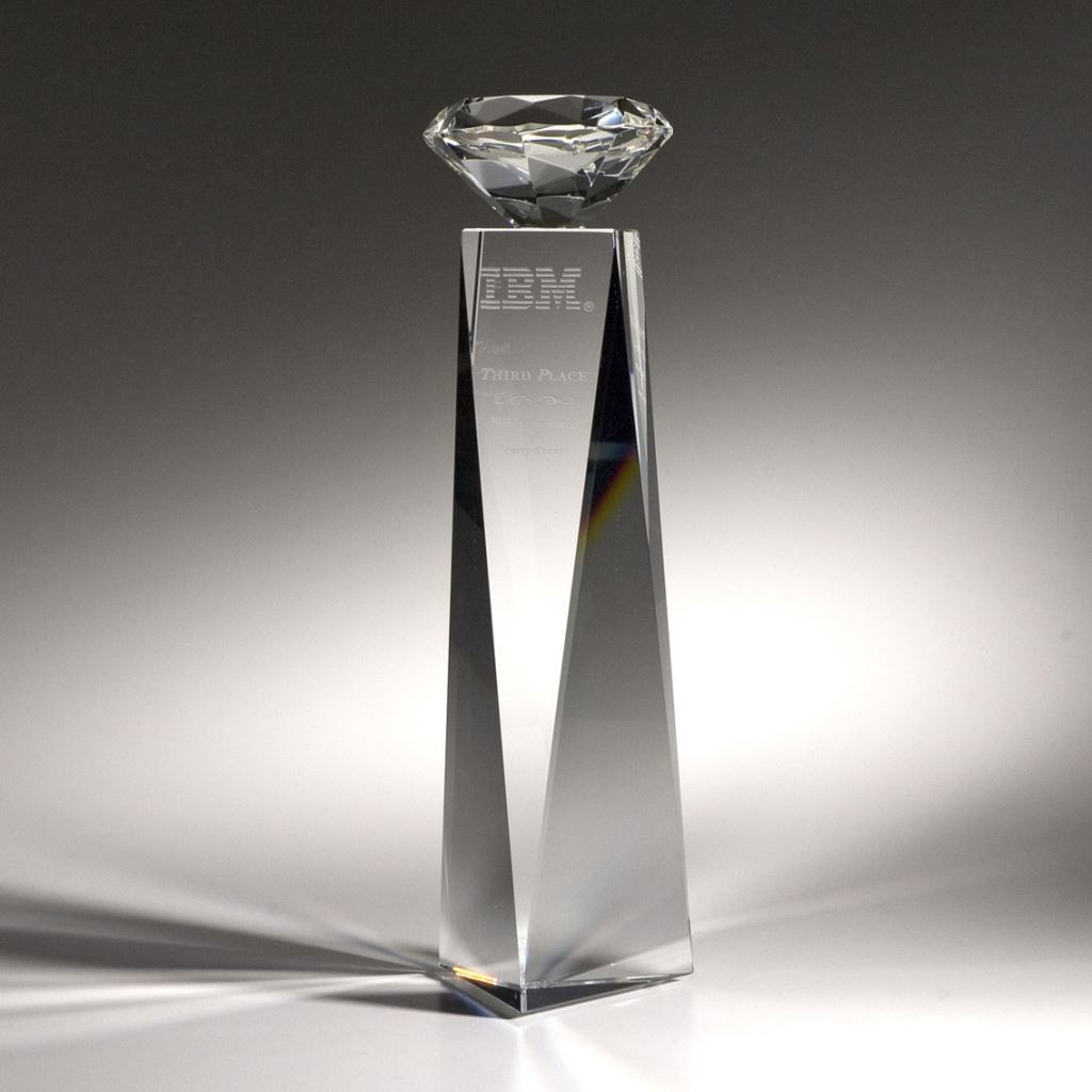 IBM公司 經銷商表揚 水晶