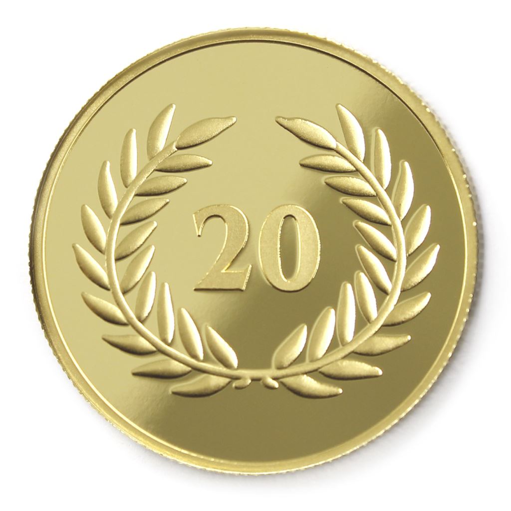 【銅幣】年資20月桂-金箔32