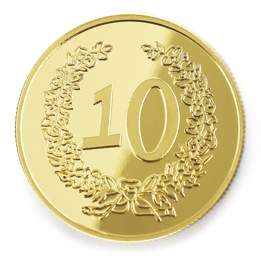 【銅幣】年資10花邊-金箔32
