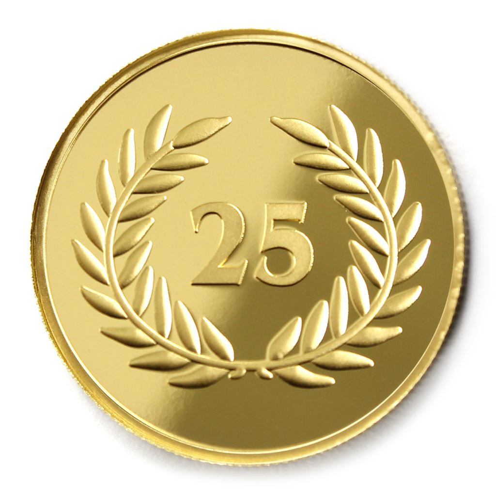【金幣】年資25月桂-幻彩雕刻32
