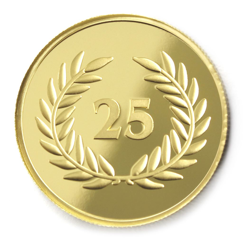 【銅幣】年資25月桂-幻彩雕刻32