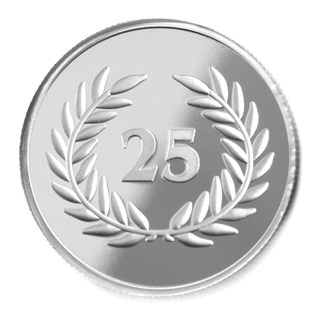 【銀幣】年資25月桂-銀箔32