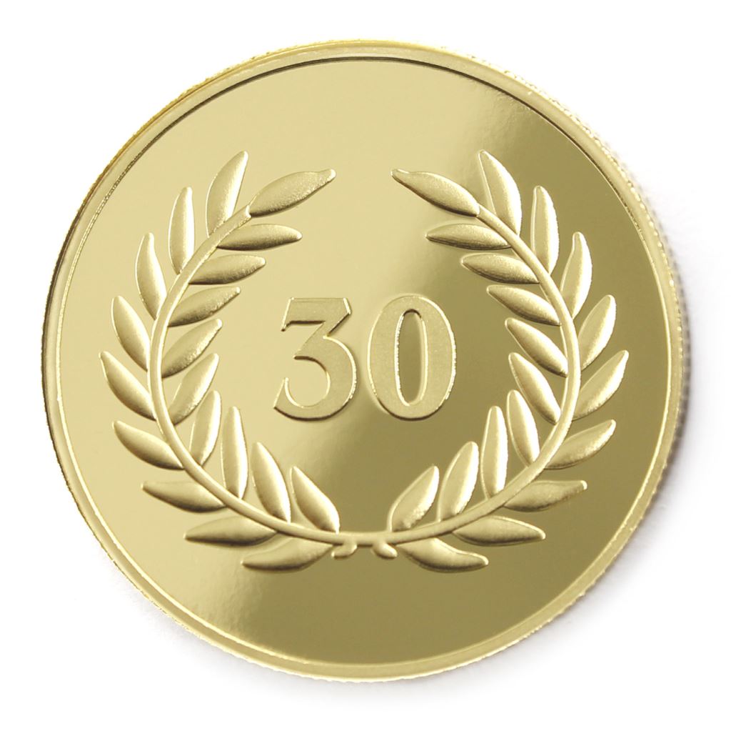 【銅幣】年資30月桂-金箔32