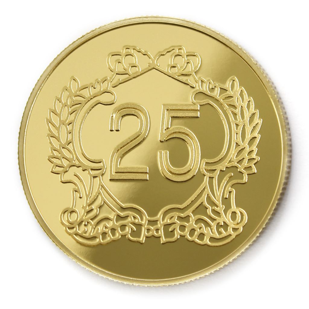 【金銀幣2】年資25榮耀-鏡面雕刻38