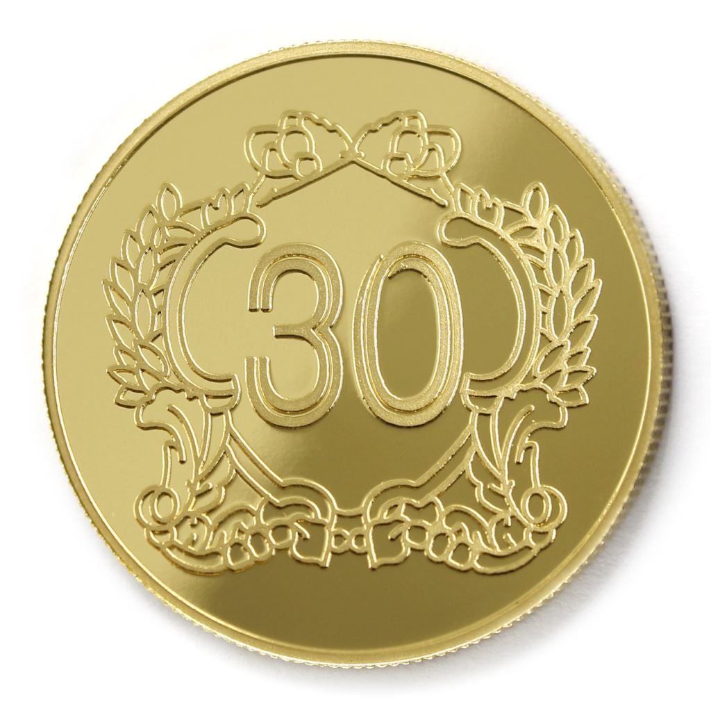 【金銀幣2】年資30榮耀-鏡面雕刻38
