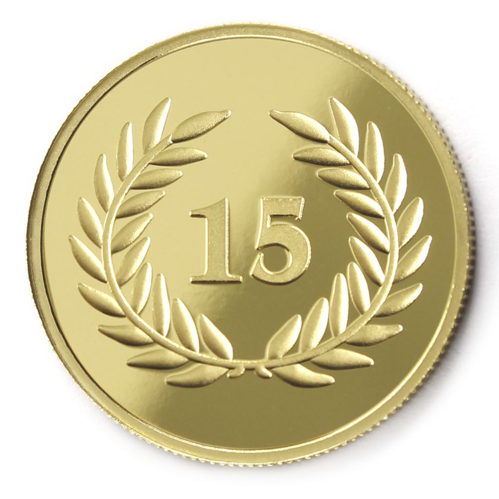【銅幣】年資15月桂-金箔27