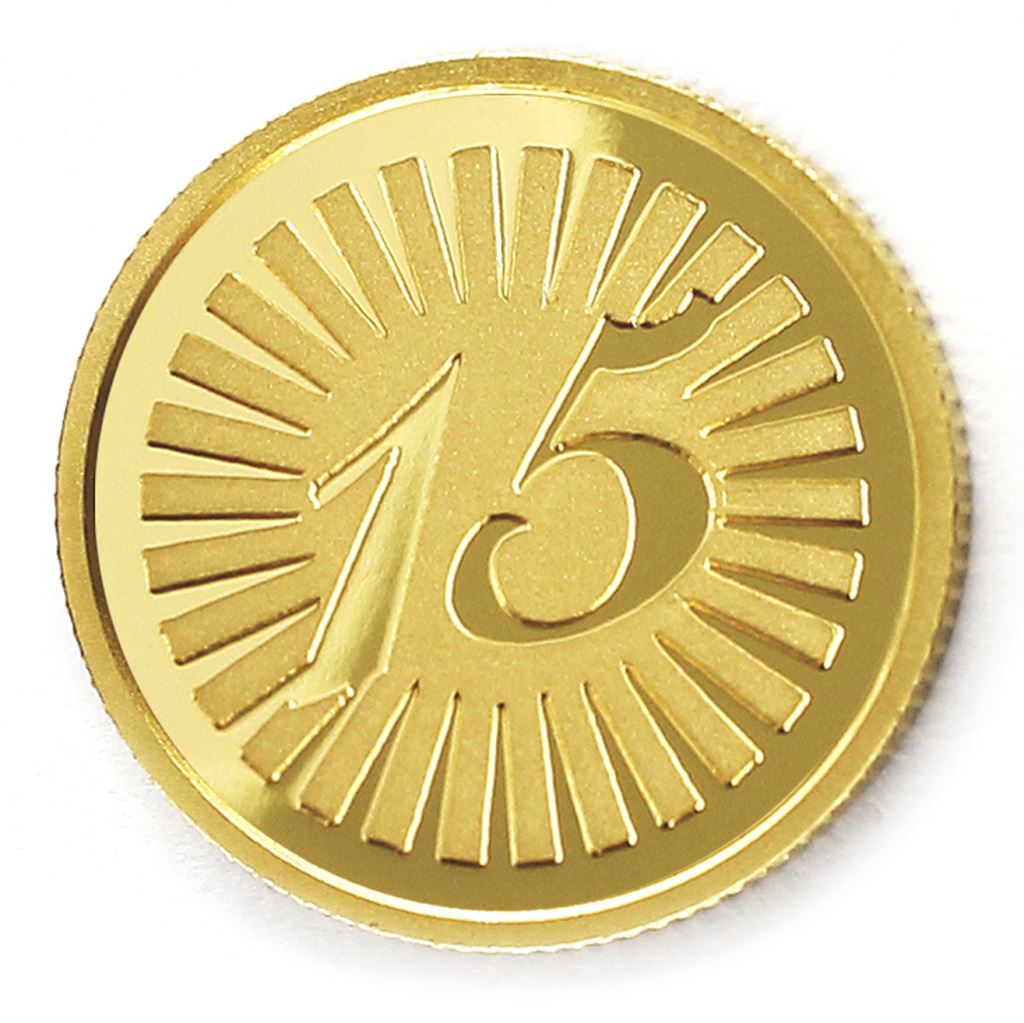 【銅幣】年資15光芒-金箔18