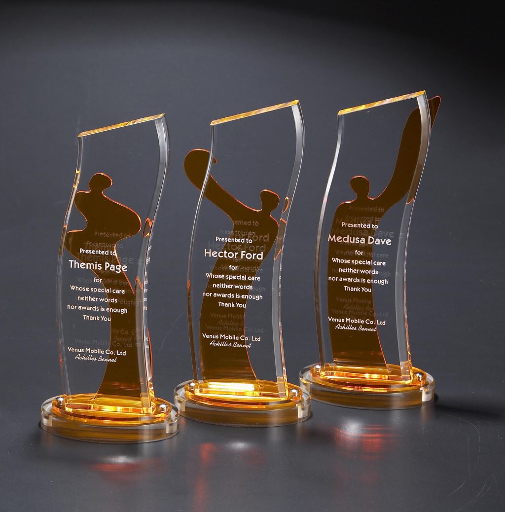 【壓克力獎座】GU051蓄勢_L