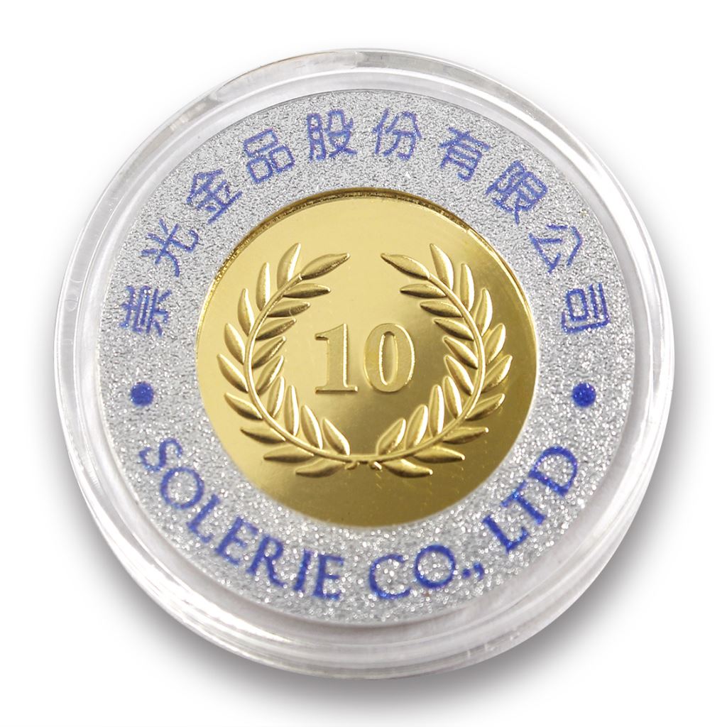 幣類壓克力環-金箔＿雙面