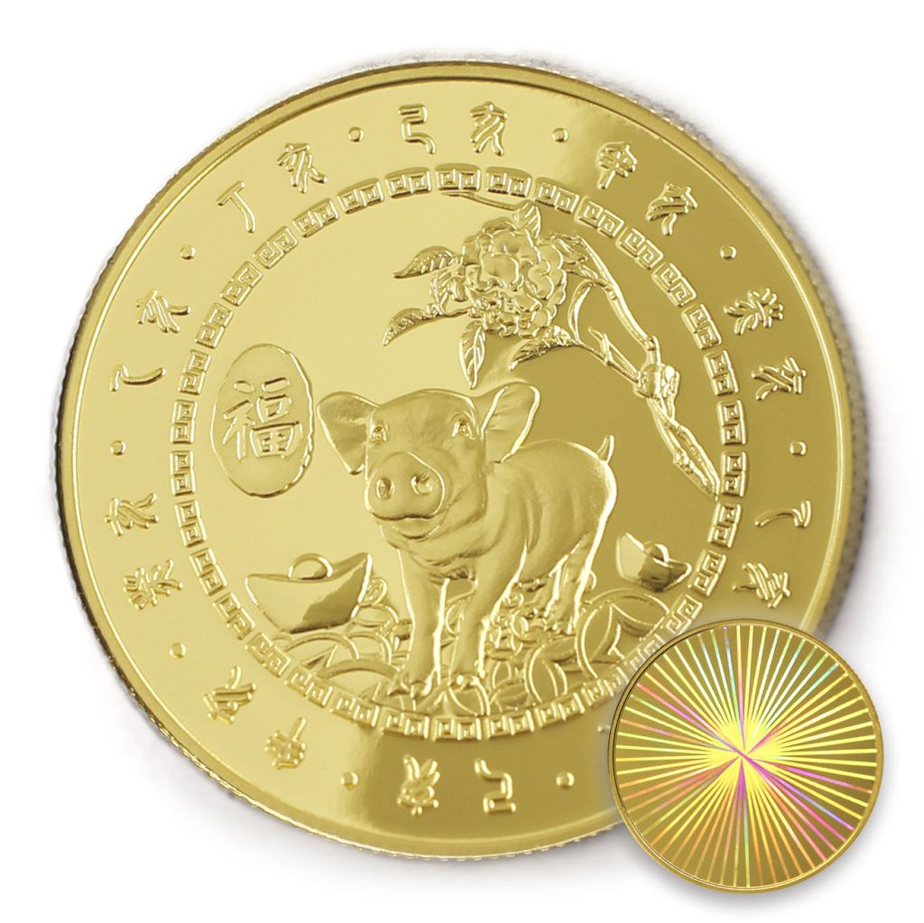 【金幣】豬年幻彩幣-耀32mm
